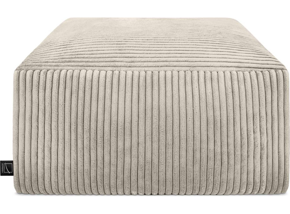Taburet CHILL SPOT Velvet Stripes 45x45x25 cm - Taupe