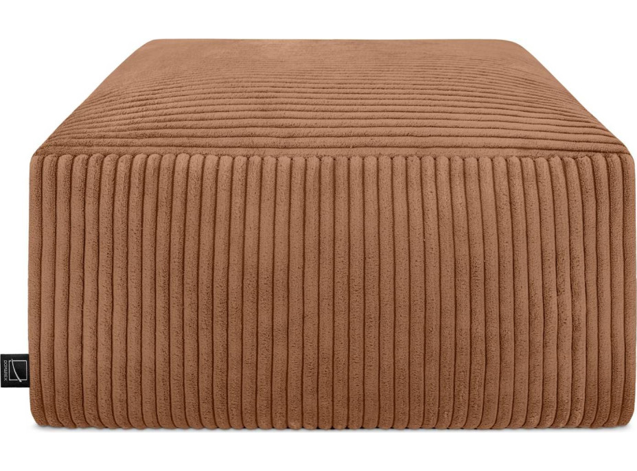 Taburet CHILL SPOT Velvet Stripes 45x45x25 cm - medený