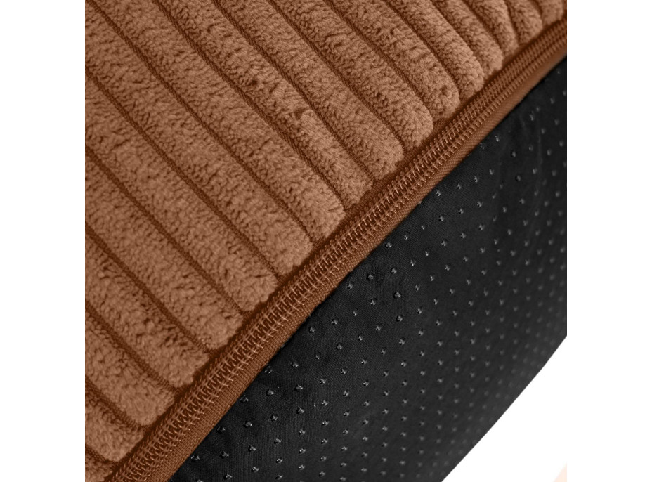 Taburet CHILL SPOT Velvet Stripes 45x45x25 cm - medený