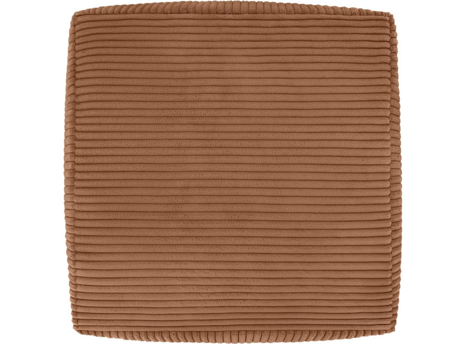 Taburet CHILL SPOT Velvet Stripes 45x45x25 cm - medený