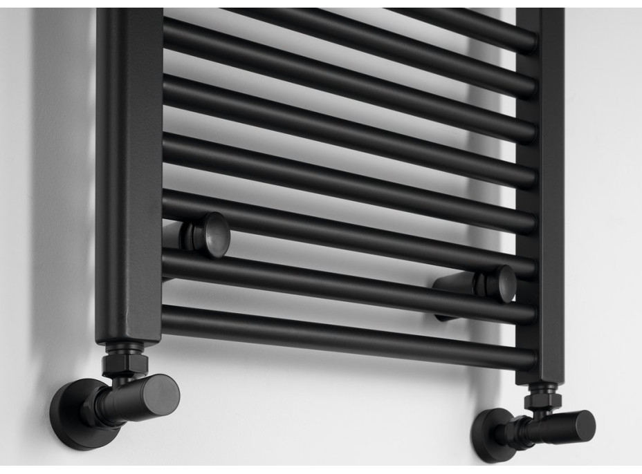 Aqualine DIRECT vykurovacie teleso s bočným pripojením 450x1320mm, čierna mat ILR34B