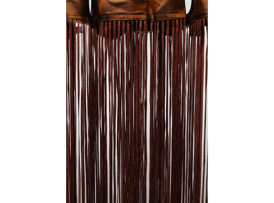 Šnúrkový záves TAGLIATELLE 140x250 cm - hnedý