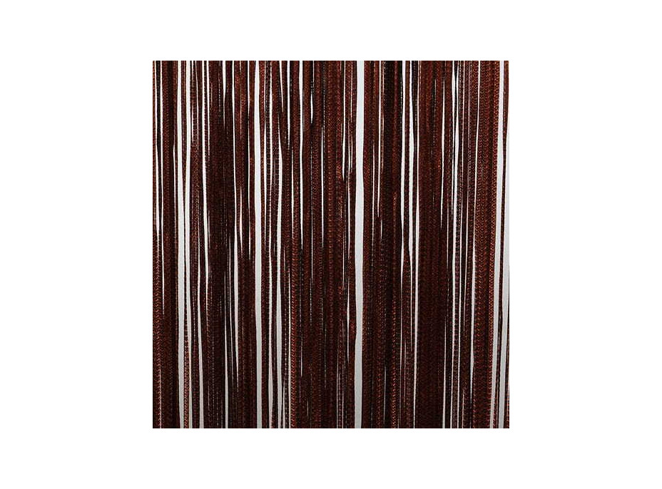 Šnúrkový záves TAGLIATELLE 140x250 cm - hnedý
