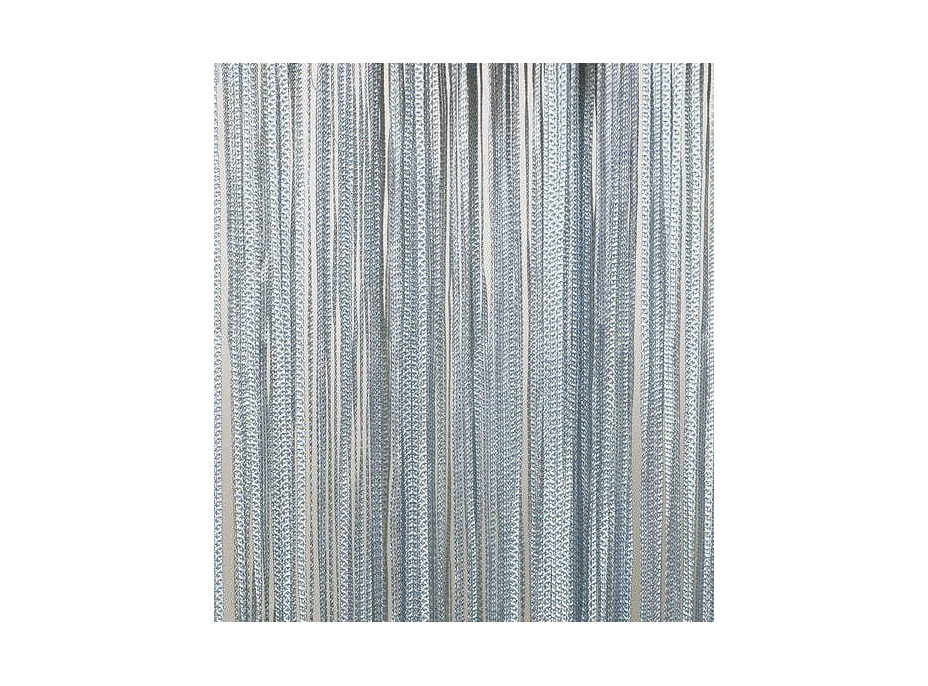 Šnúrkový záves TAGLIATELLE 140x250 cm - strieborný