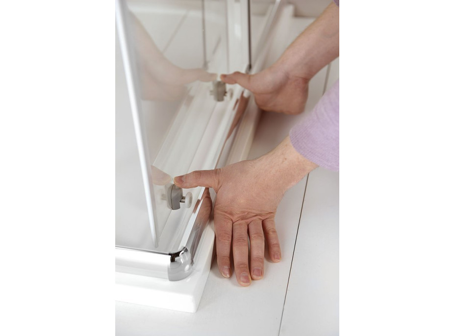 Aqualine AGGA štvorcová sprchová zástena 700x700mm, číre sklo HLF707Y