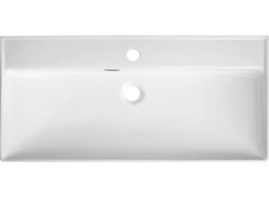 Aqualine PARLA keramické umývadlo 80x38cm, biela 9980
