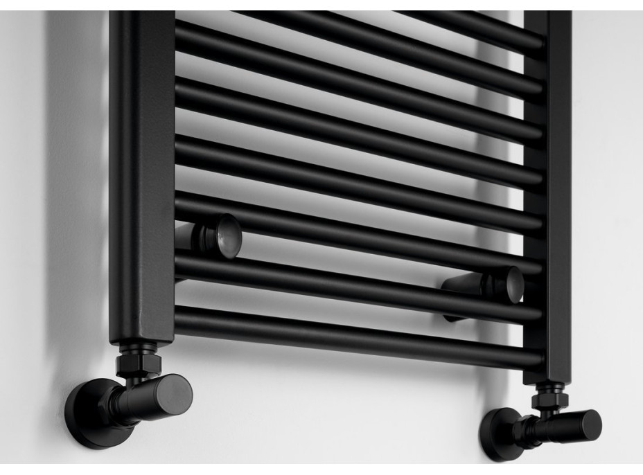 Aqualine DIRECT vykurovacie teleso s bočným pripojením 450x960mm, čierna mat ILR94B