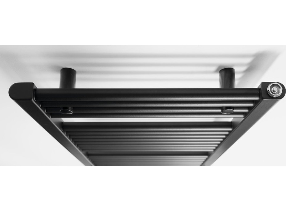 Aqualine DIRECT vykurovacie teleso s bočným pripojením 450x960mm, čierna mat ILR94B