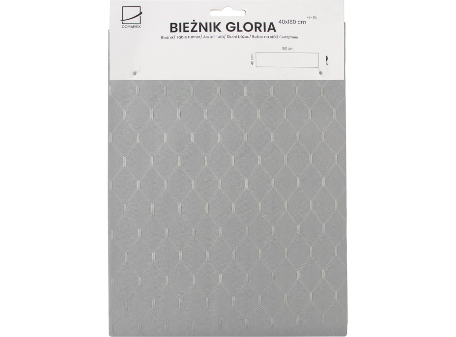Behúň na stôl GLORIA 40x180 cm - šedý