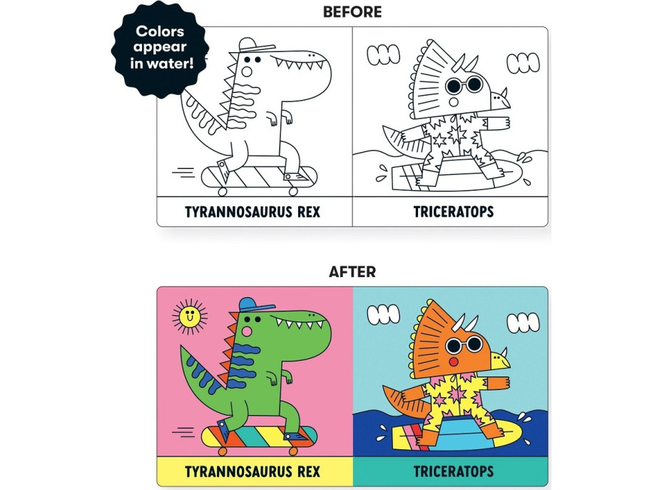 Mudpuppy Knižka na kúpanie Dinosaury