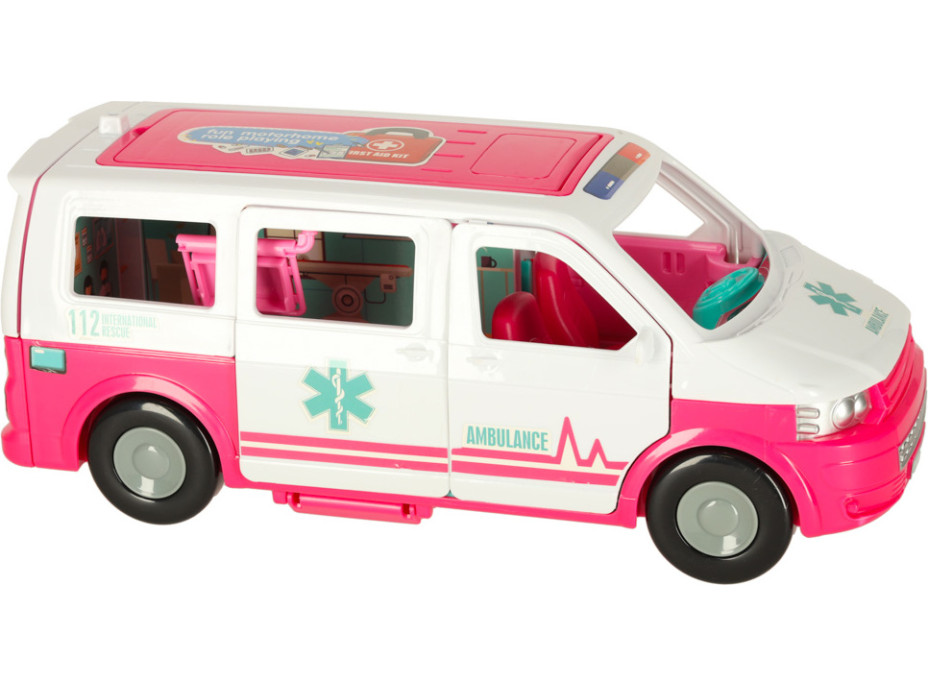 Ambulancie mobilnej nemocnice pre bábiky s príslušenstvom