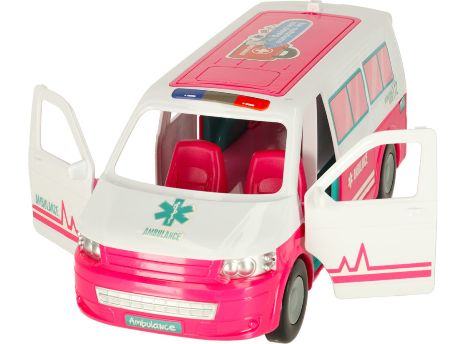 Ambulancie mobilnej nemocnice pre bábiky s príslušenstvom