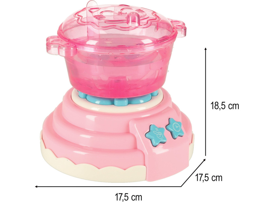 3D kryštálové lepiace gélové šablóny Magic Kitchen - sada 62 kusov - ružová