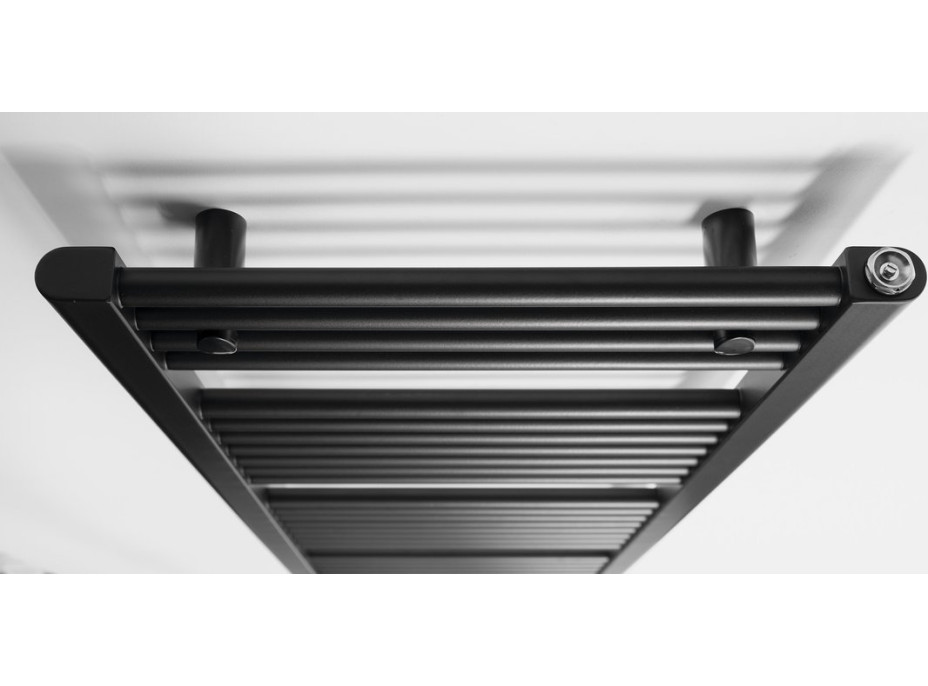 Aqualine DIRECT vykurovacie teleso s bočným pripojením 450x1320mm, čierna mat ILR34B
