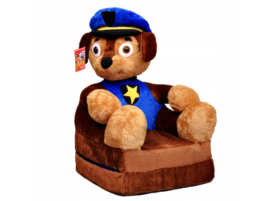 Detské plyšové rozkladacie kresielko LABKOVÁ PATROLA - CHASE