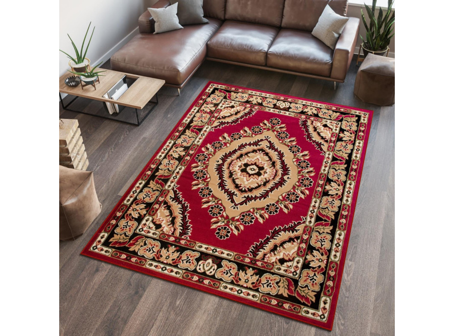 Kusový koberec ATLAS classic - béžový/červený, 180x250 cm Kusový koberec ATLAS classic - béžový/červený, 180x250 cm