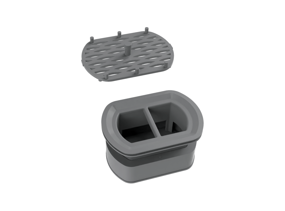 Sifón do sprchového žľabu MEXEN PRO so sitkom na nečistoty