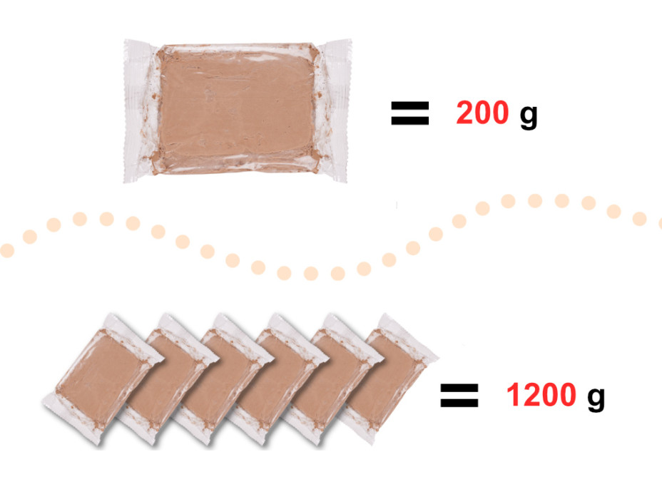Hlinená hmota pre hrnčiarsky kruh 1200g