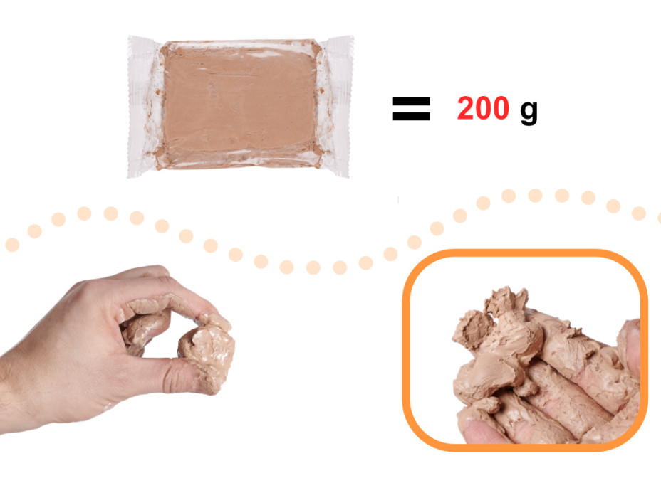 Hlinená hmota pre hrnčiarsky kruh 1200g