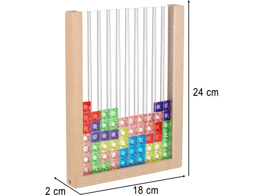 Puzzle Tetris stojaca hra
