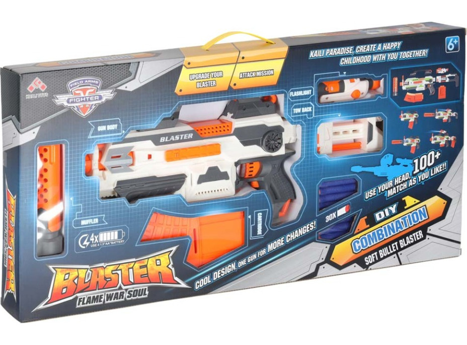 BLASTER MODULAR Puška 4v1 30 striel