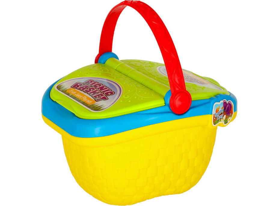 Piknikový kôš s príslušenstvom - Ovocie a nápoje