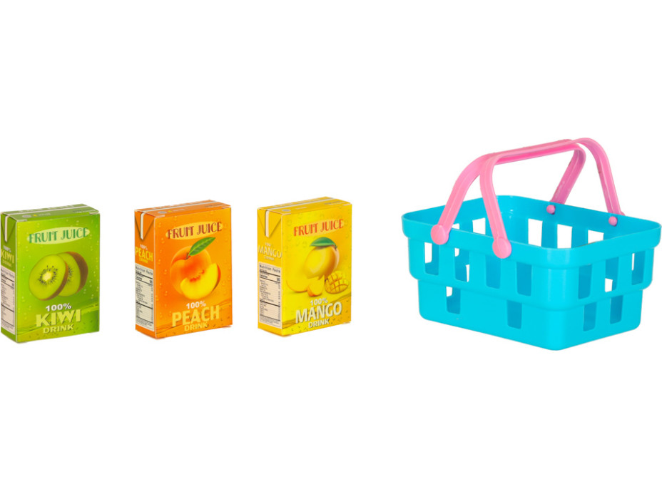 Piknikový kôš s príslušenstvom - Ovocie a nápoje