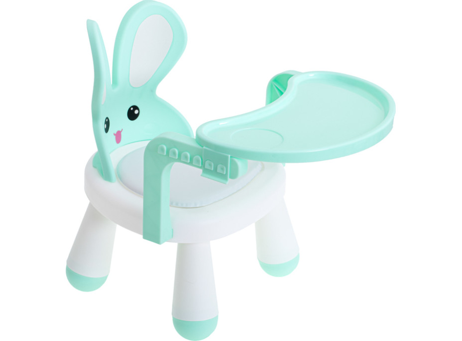 Stolička na kŕmenie a hranie Zajačik - mätová