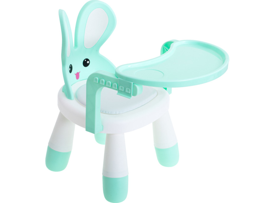 Stolička na kŕmenie a hranie Zajačik - mätová