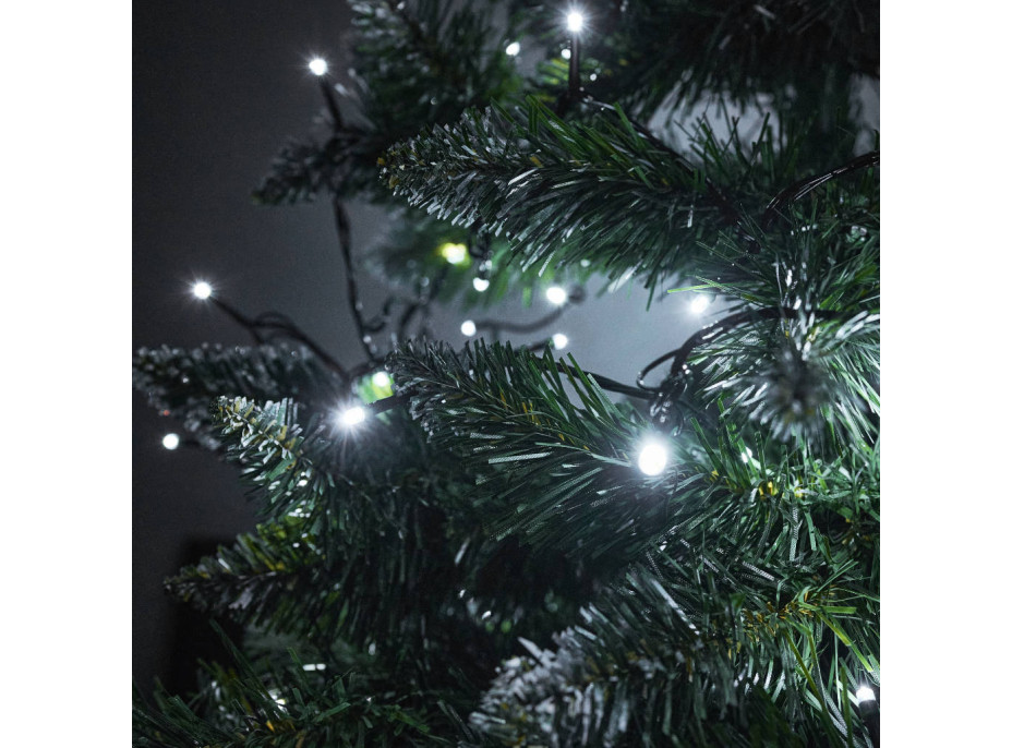 LED svetelná reťaz 10m 100LED studená biela