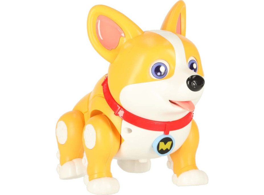 Interaktívny robot pes Corgi so svetlom a zvukom