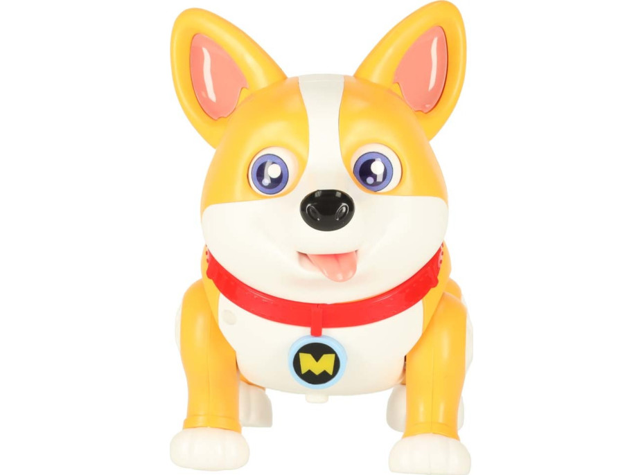 Interaktívny robot pes Corgi so svetlom a zvukom