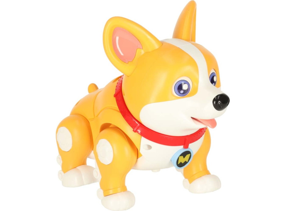Interaktívny robot pes Corgi so svetlom a zvukom