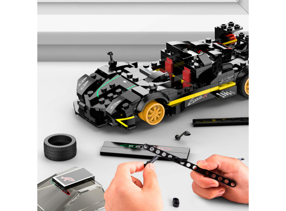 Stavebnica Rastar 93900-B Pagani Zonda R 1:28 - 387 dielikov