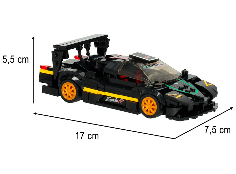 Stavebnica Rastar 93900-B Pagani Zonda R 1:28 - 387 dielikov