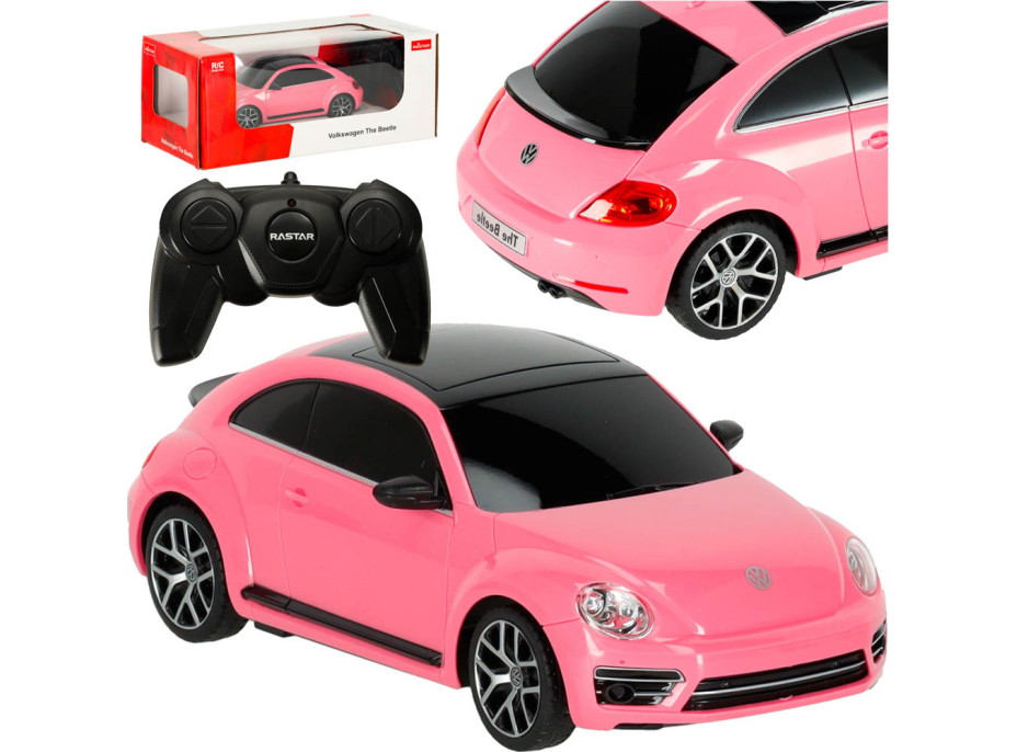 RC auto 1:24 Volkswagen Beetle - ružový