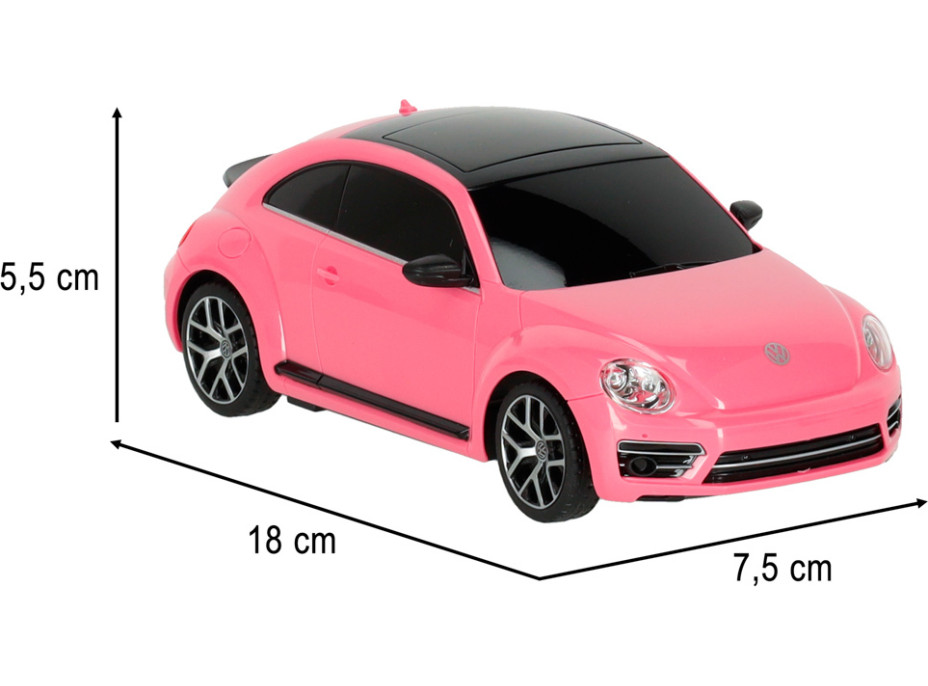 RC auto 1:24 Volkswagen Beetle - ružový