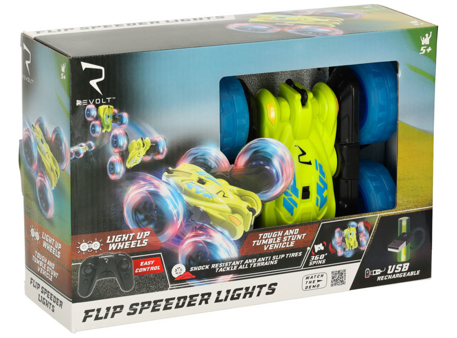 RC auto na diaľkové ovládanie Revolt Flip Speeder so svietiacimi kolesami