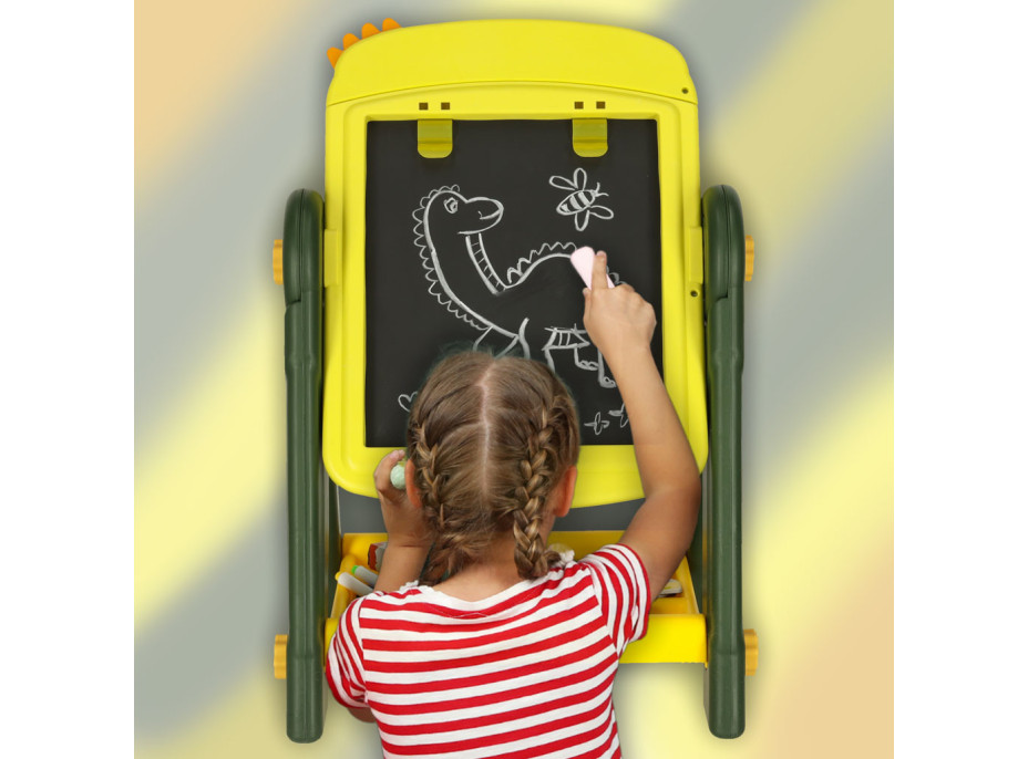 Magnetická obojstranná tabuľa - Dinosaurus