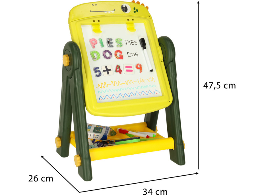 Magnetická obojstranná tabuľa - Dinosaurus