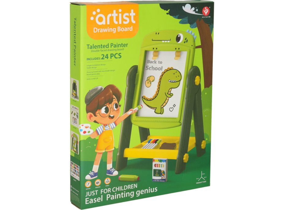 Magnetická obojstranná tabuľa - Dinosaurus