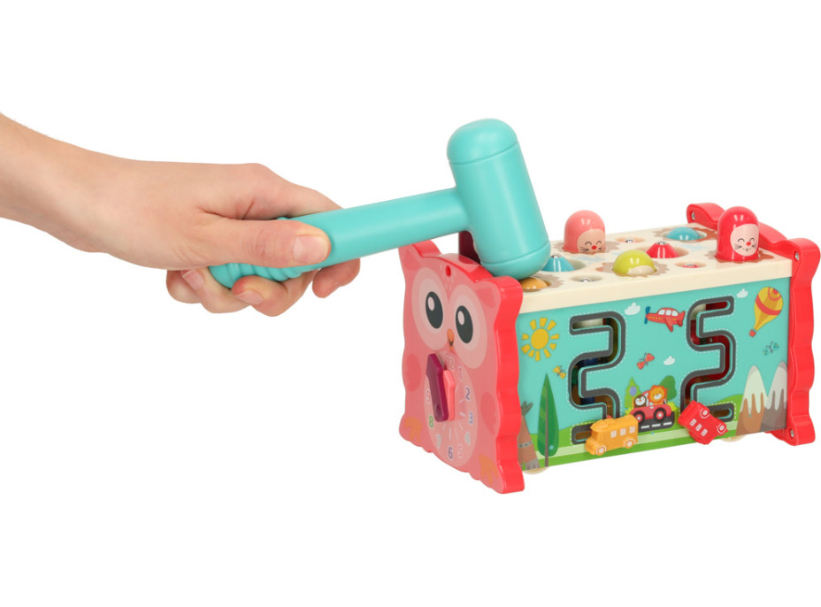 Zmyslová hračka Magic box 8v1 - ružová
