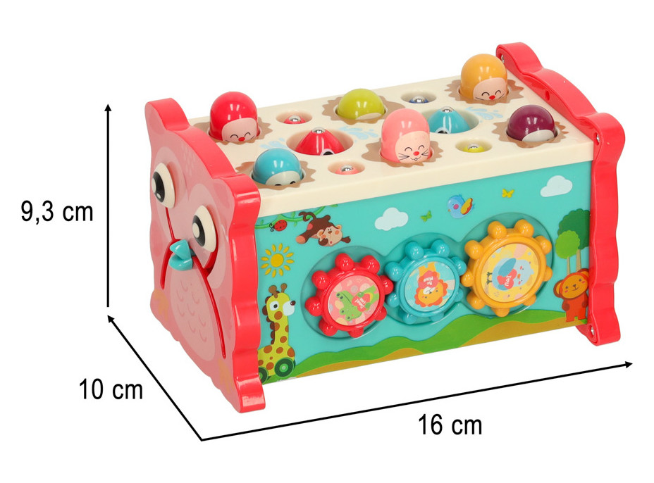 Zmyslová hračka Magic box 8v1 - ružová