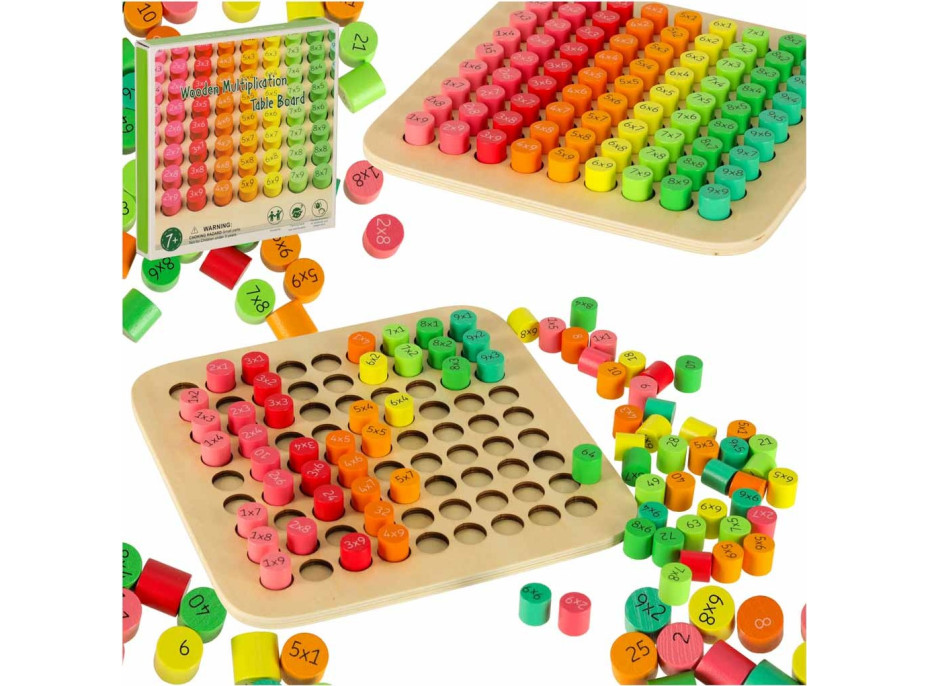 Vzdelávacia drevená násobilka