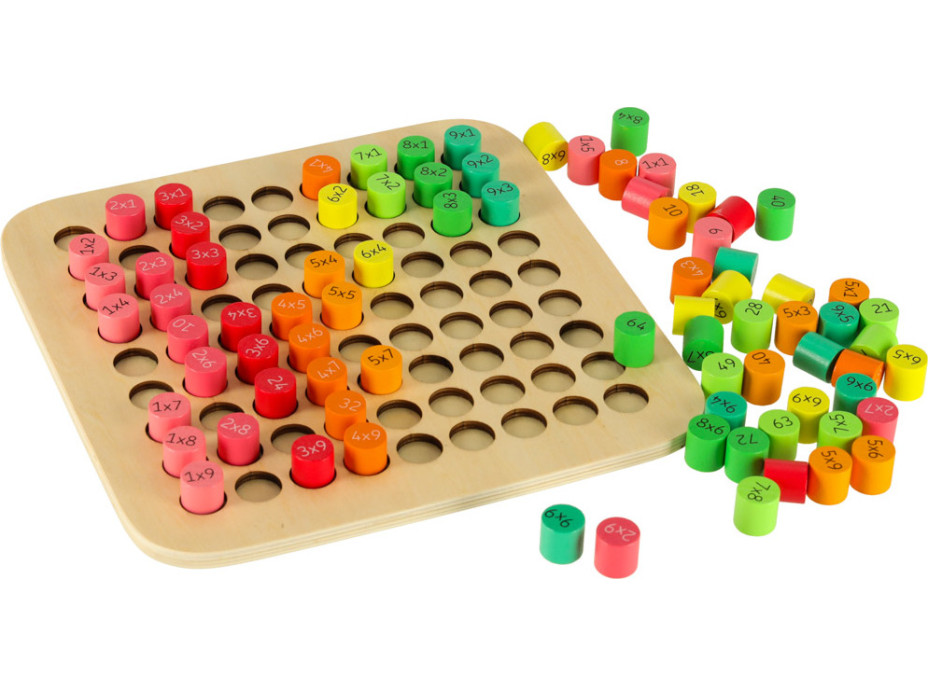Vzdelávacia drevená násobilka