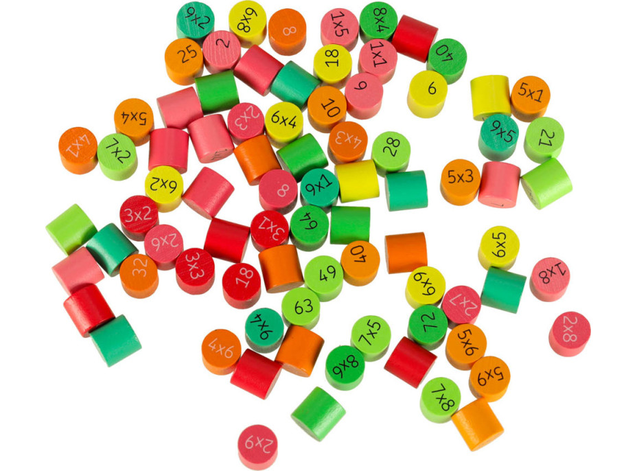 Vzdelávacia drevená násobilka