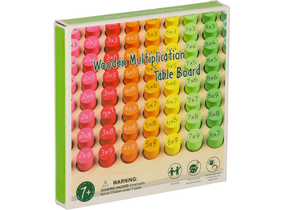 Vzdelávacia drevená násobilka