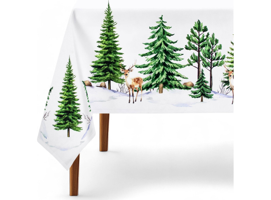 Dekorační ubrus Zimní les 140x260 cm Dekorační ubrus Zimní les 140x260 cm