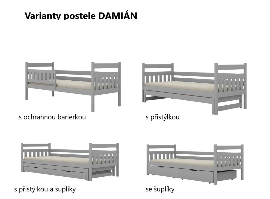 Detská posteľ BABY DREAMS bez šuplíka - biela 160x80 cm [CLONE] [CLONE] [CLONE] [CLONE] [CLONE] [CLONE] [CLONE] [CLONE]