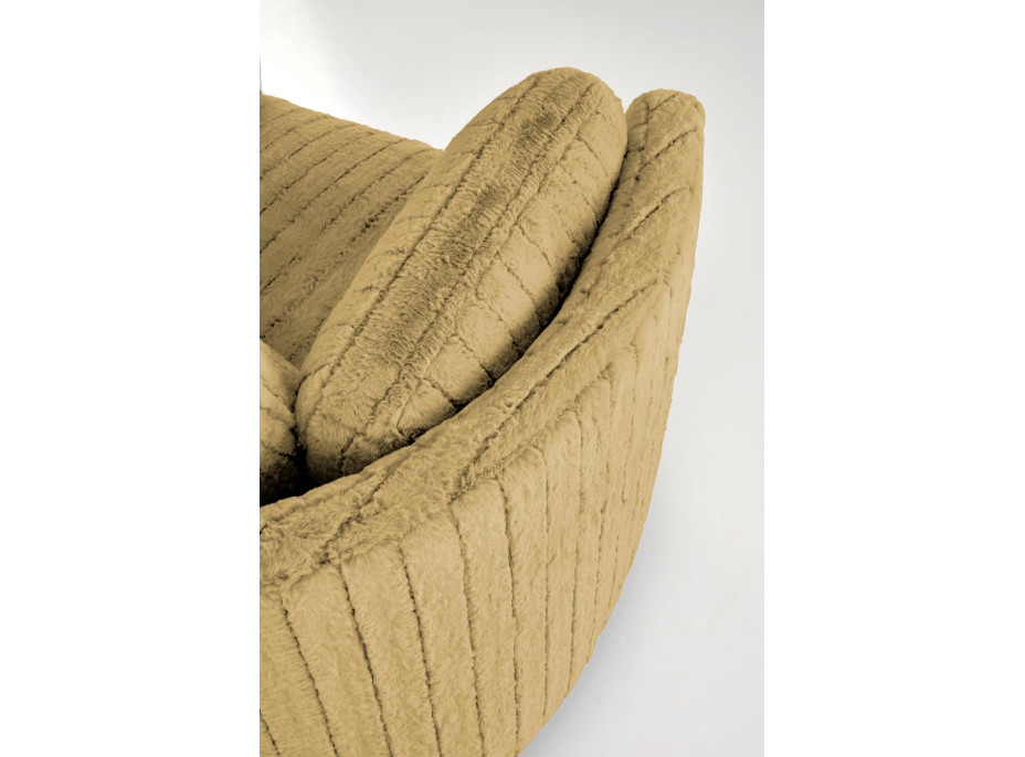 Rozkládací polohovací křeslo PEGAS - hořčicově žluté